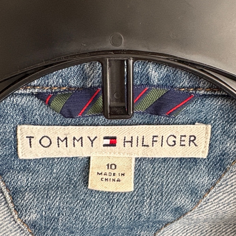 Tommy Hilfiger Women's Light Blue Denim Blazer Jacket - Picture 2 of 6